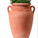 Regenton amfoor terra cotta