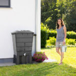 Garantia rechthoekige regenton 300 L Grijs - afbeelding 1
